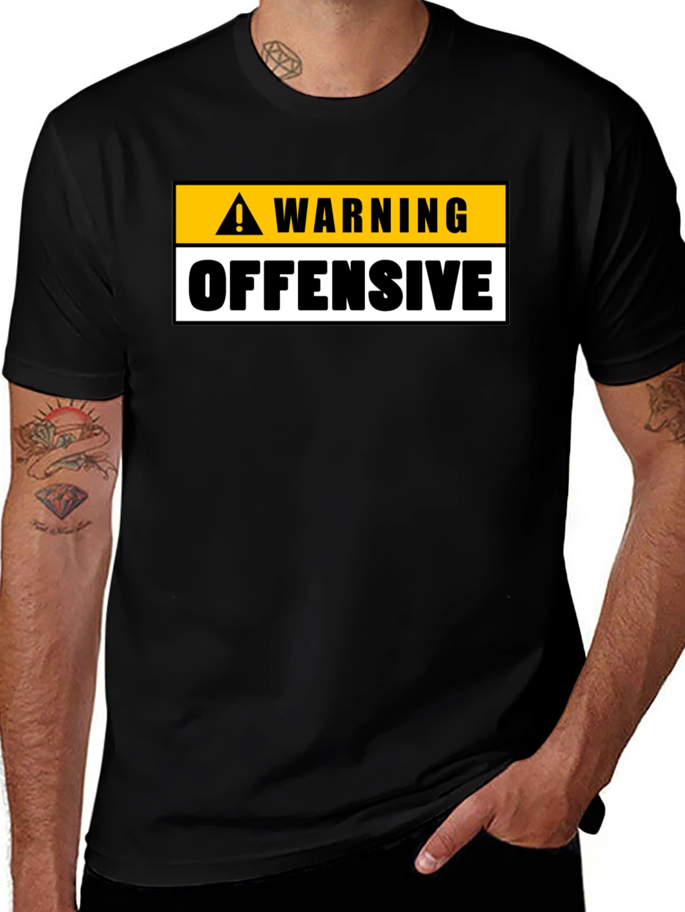 Warning Offensive Graphic Tee
