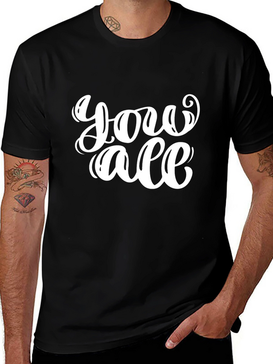 You All Graphic T-Shirt - Casual Black Tee