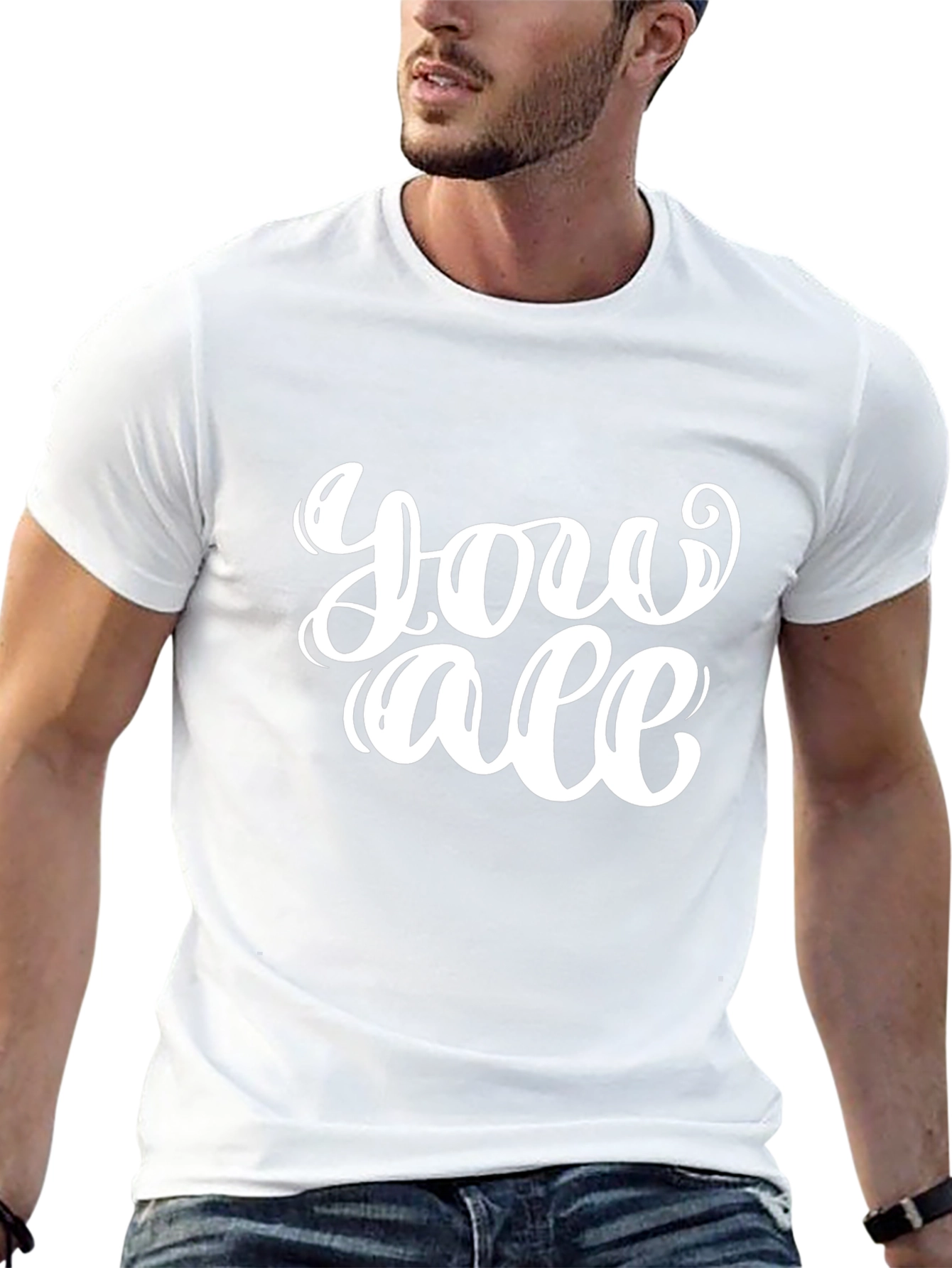 You All Graphic T-Shirt - Casual Black Tee