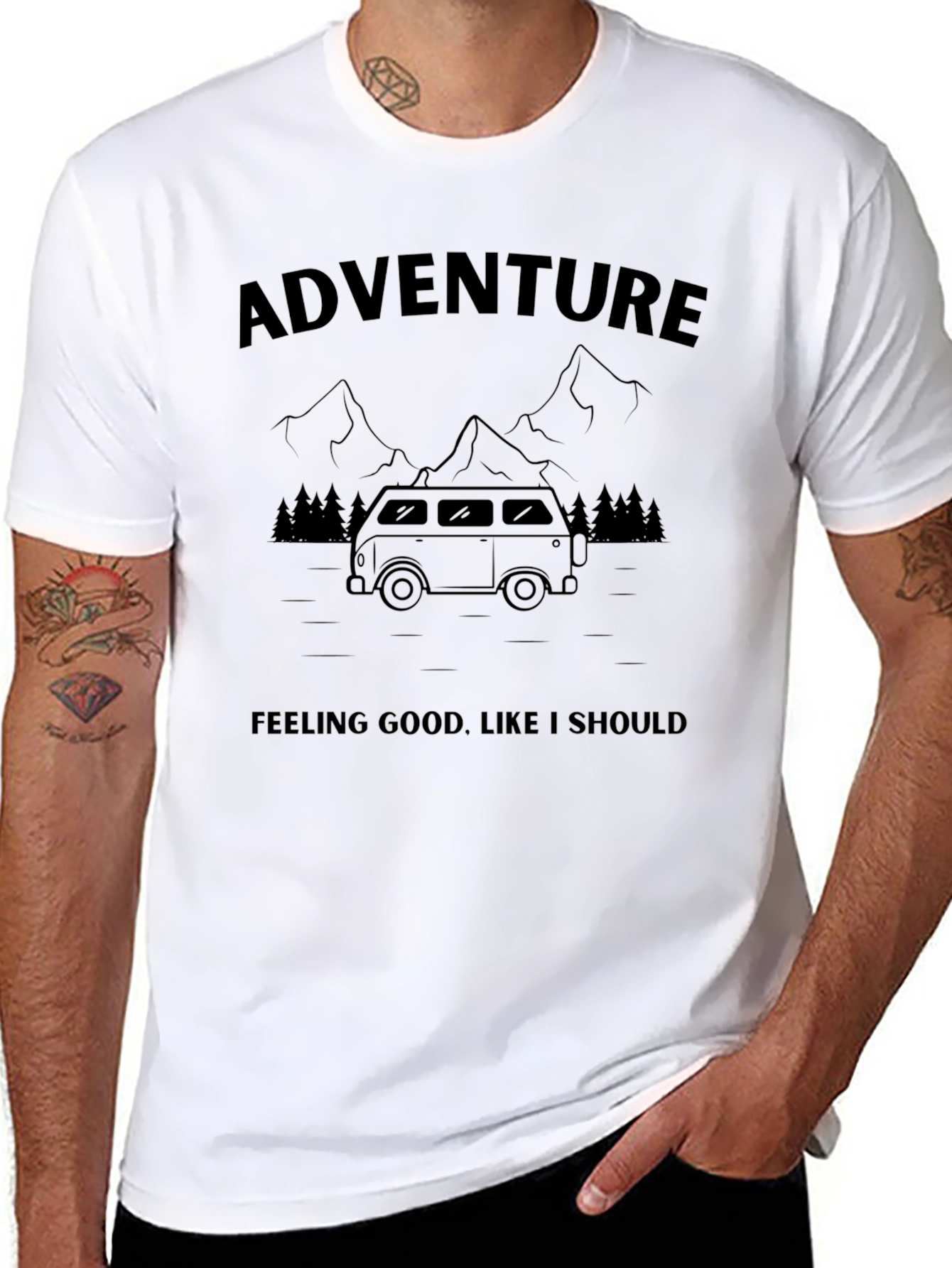 Adventure Van Graphic T-Shirt - Feeling Good Tee
