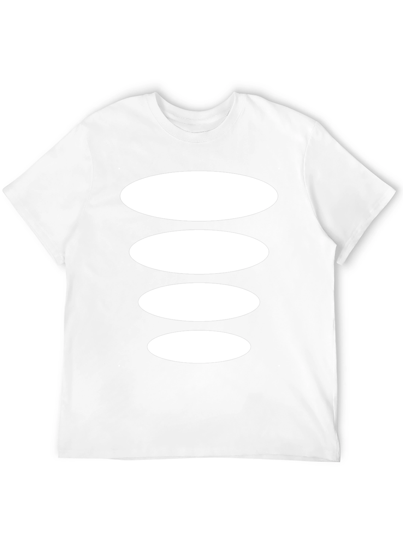 Abstract Ellipse Stack Black Tee