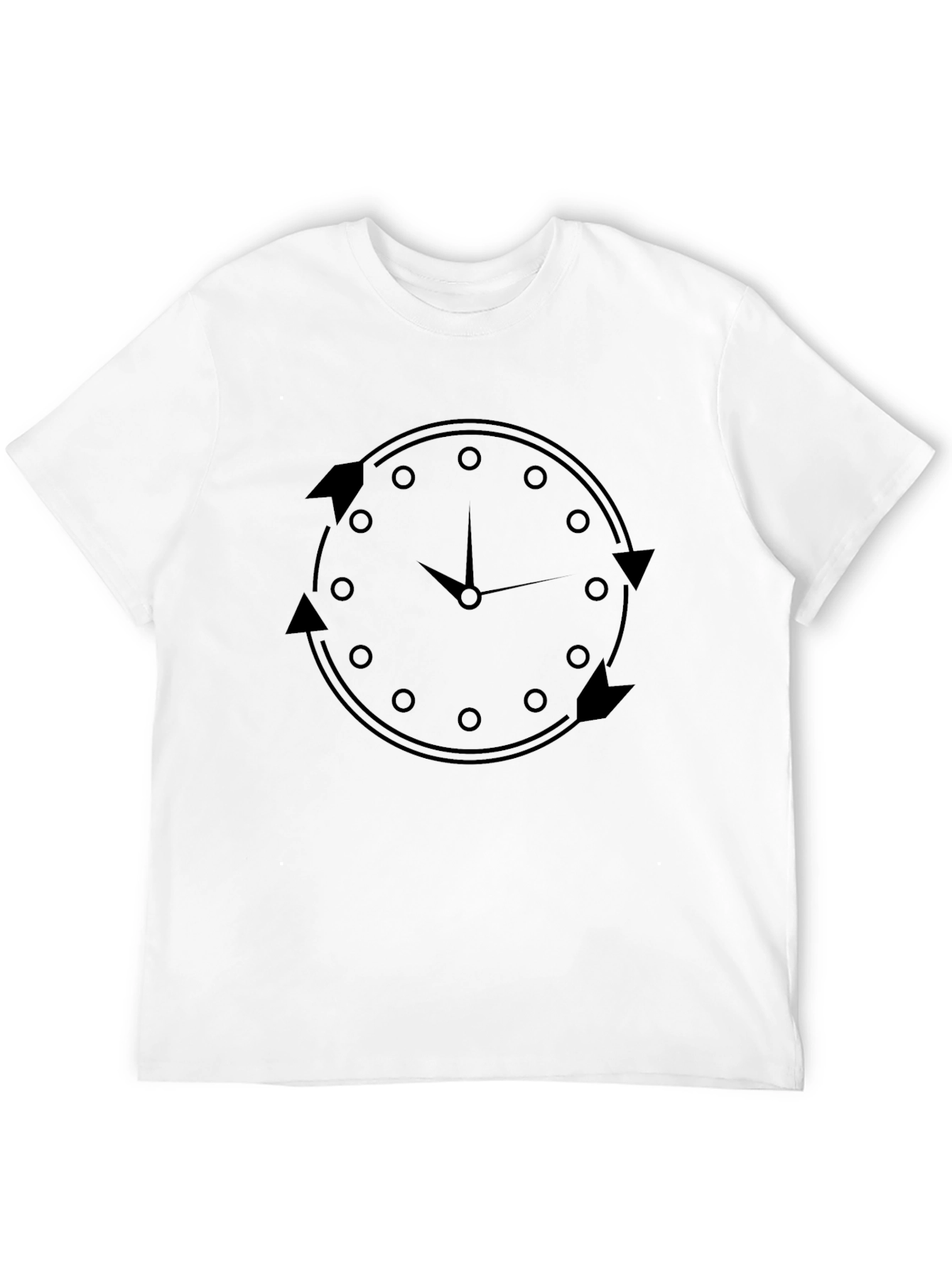 Time Flies Black Graphic Tee