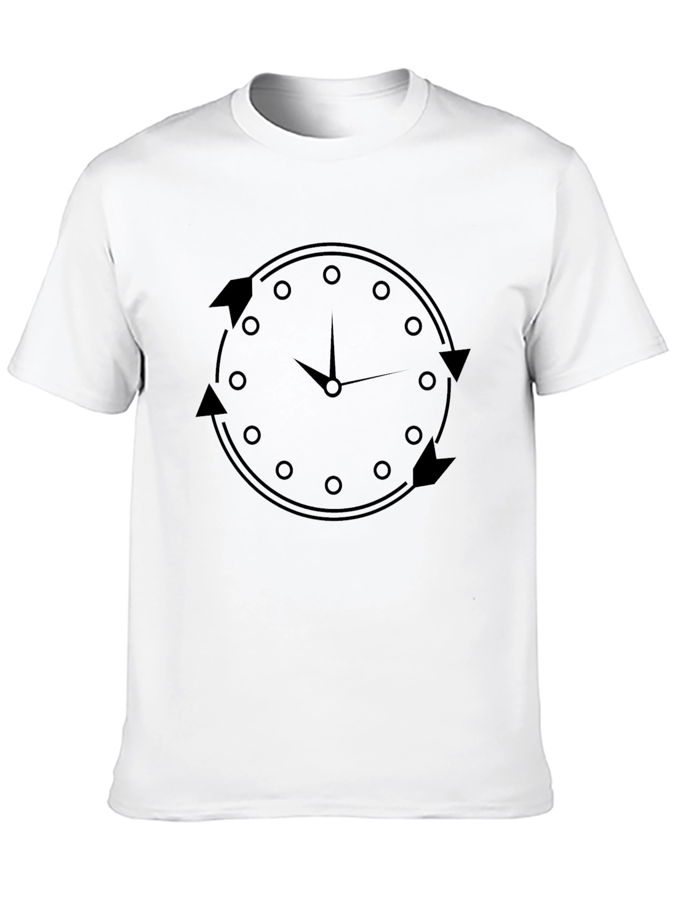 Time Flies Black Graphic Tee