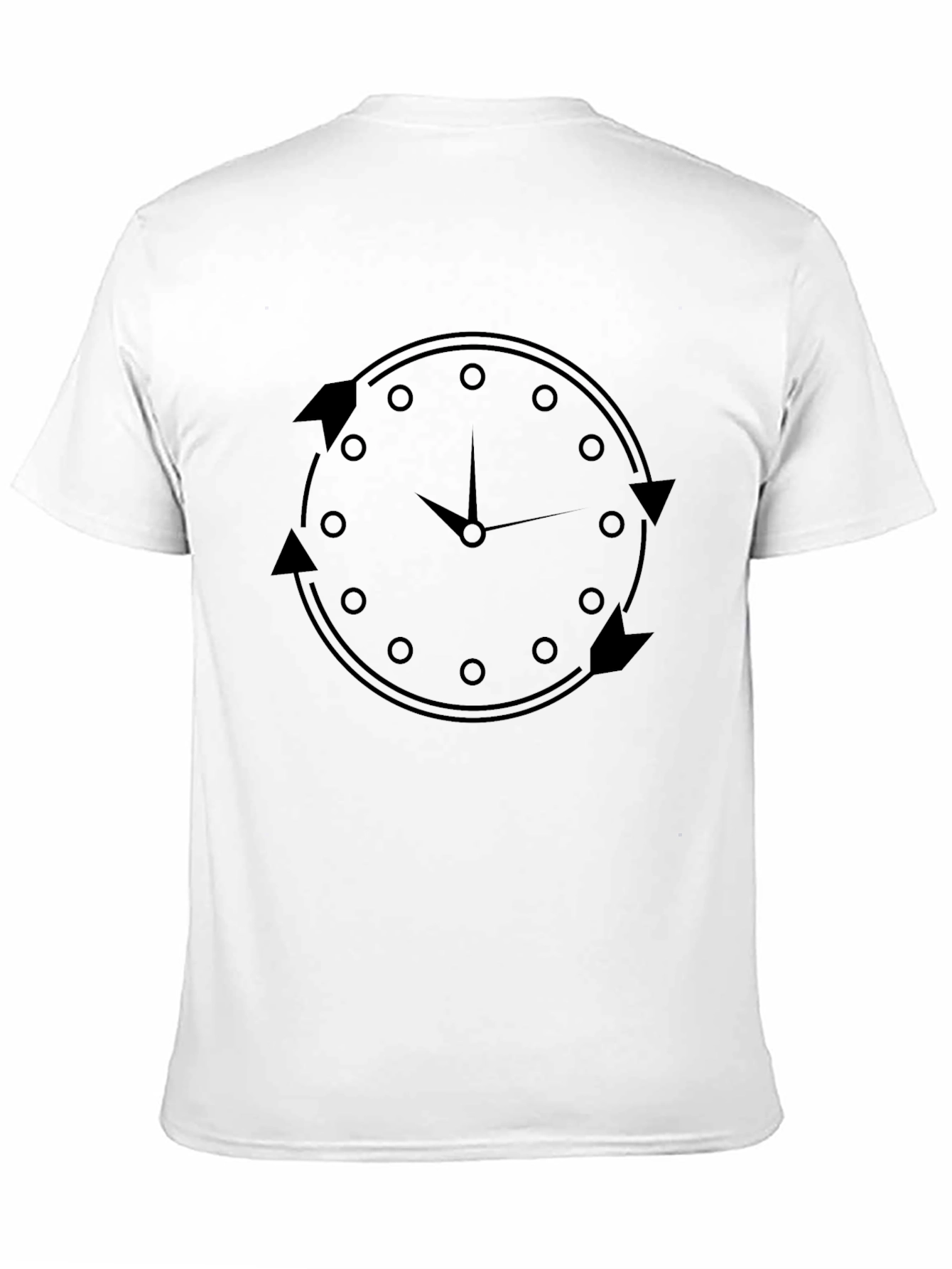 Time Flies Black Graphic Tee