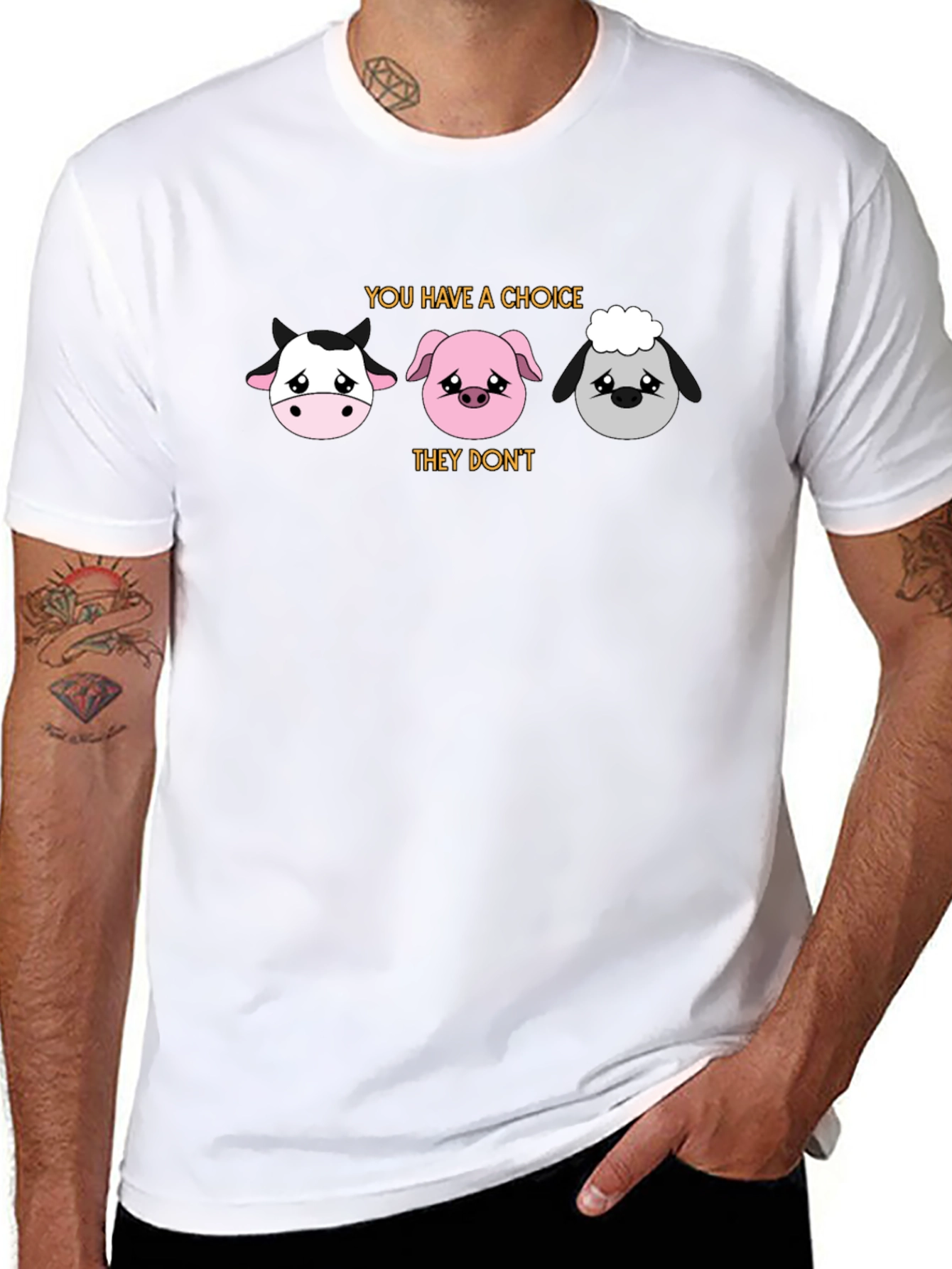 Vegan Choice T-Shirt - Animal Rights Tee