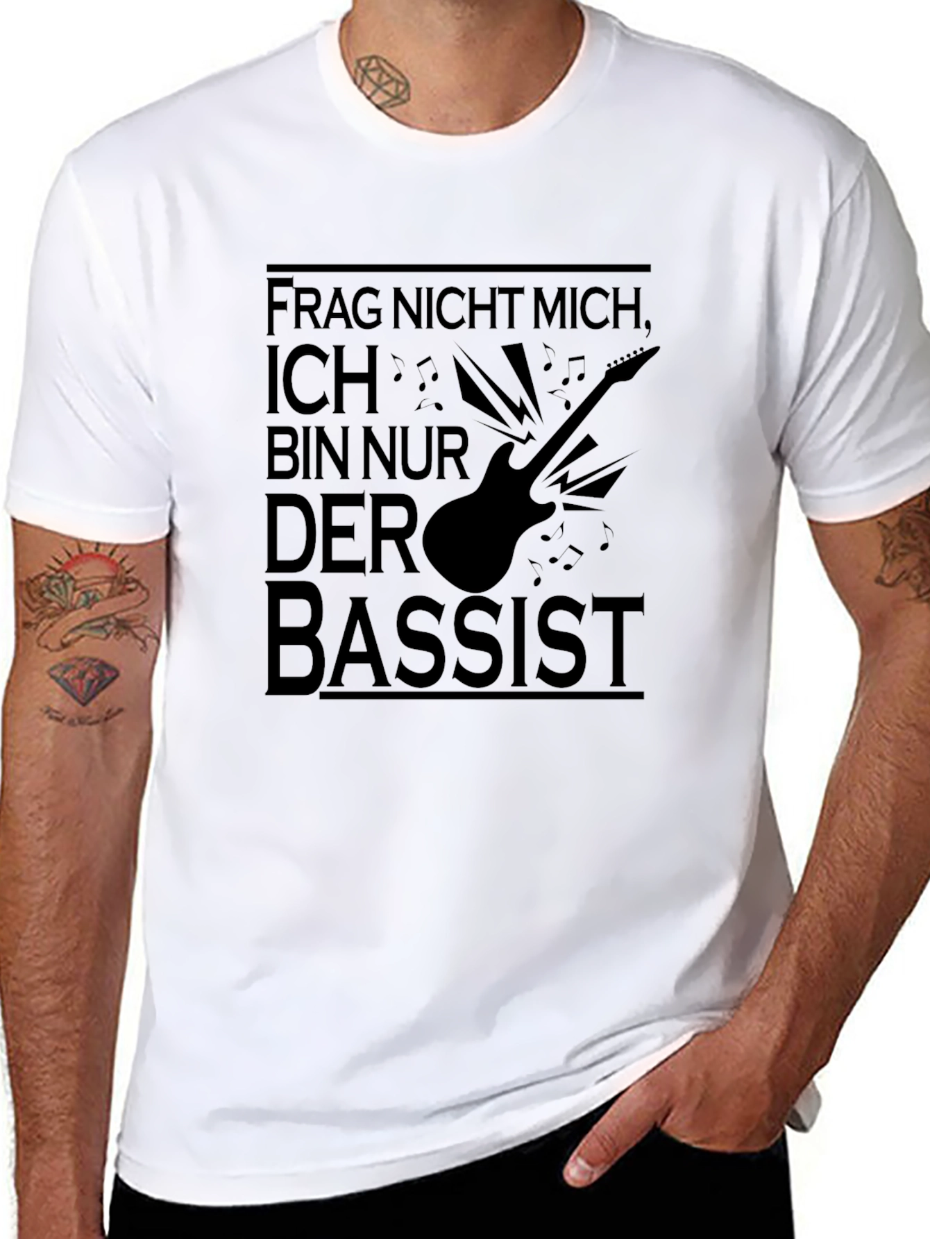 Bassist T-Shirt - German Text Design