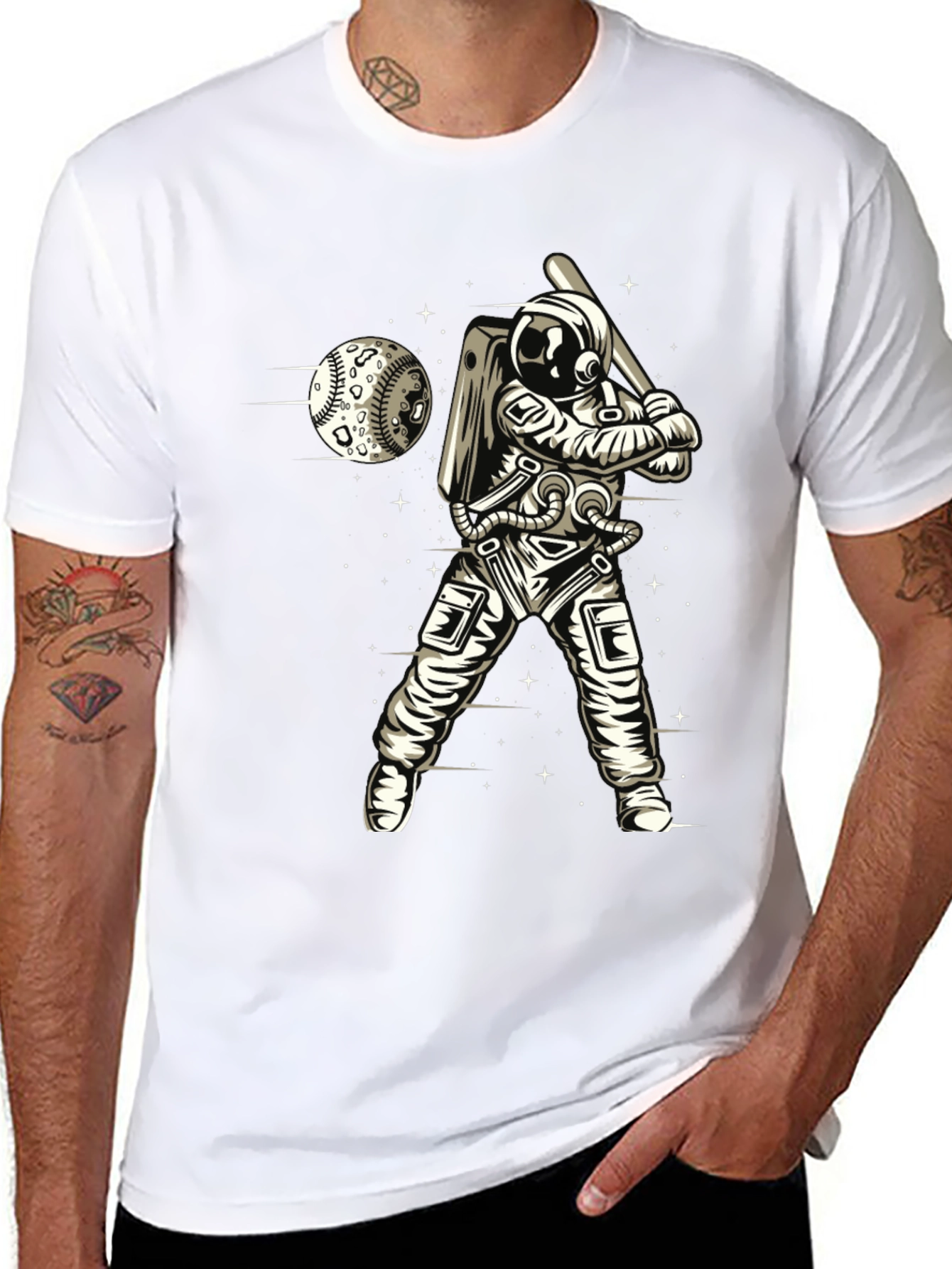 Astronaut Baseball T-Shirt