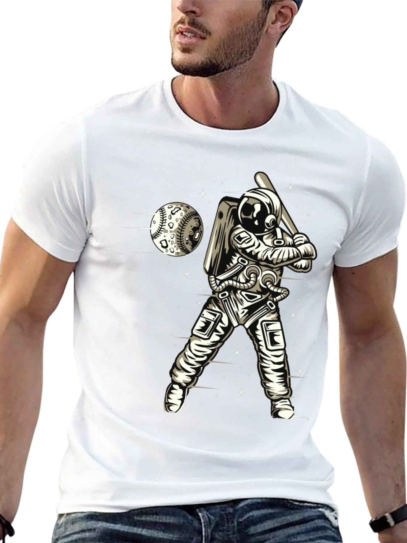 Astronaut Baseball T-Shirt