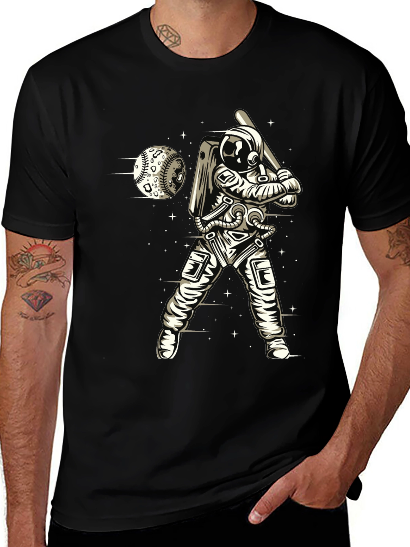 Astronaut Baseball T-Shirt