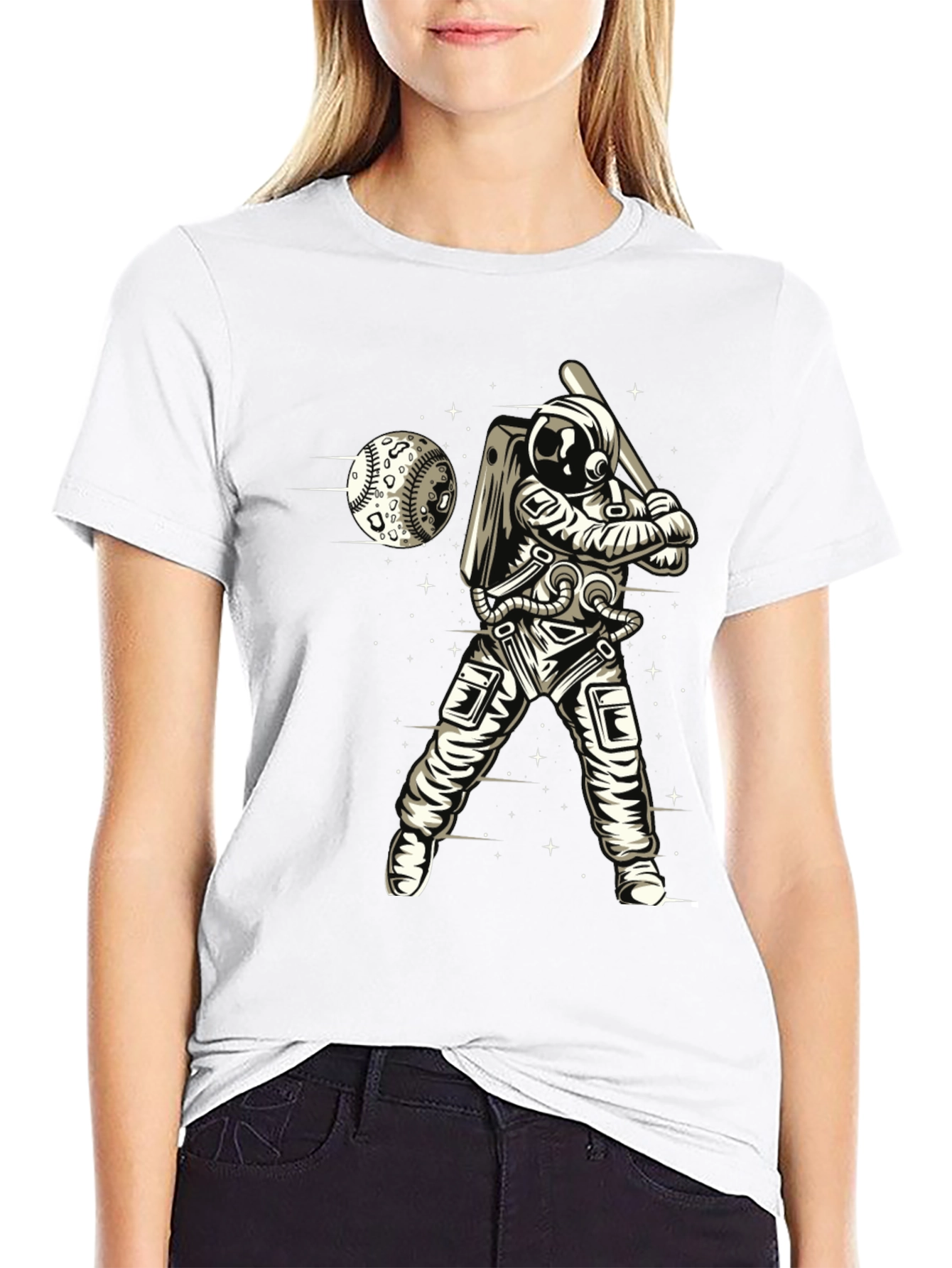 Astronaut Baseball T-Shirt