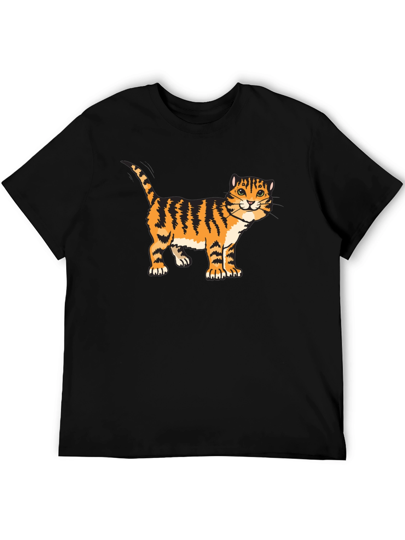 Tiger Cat Graphic Tee - Cool Animal Lover Shirt