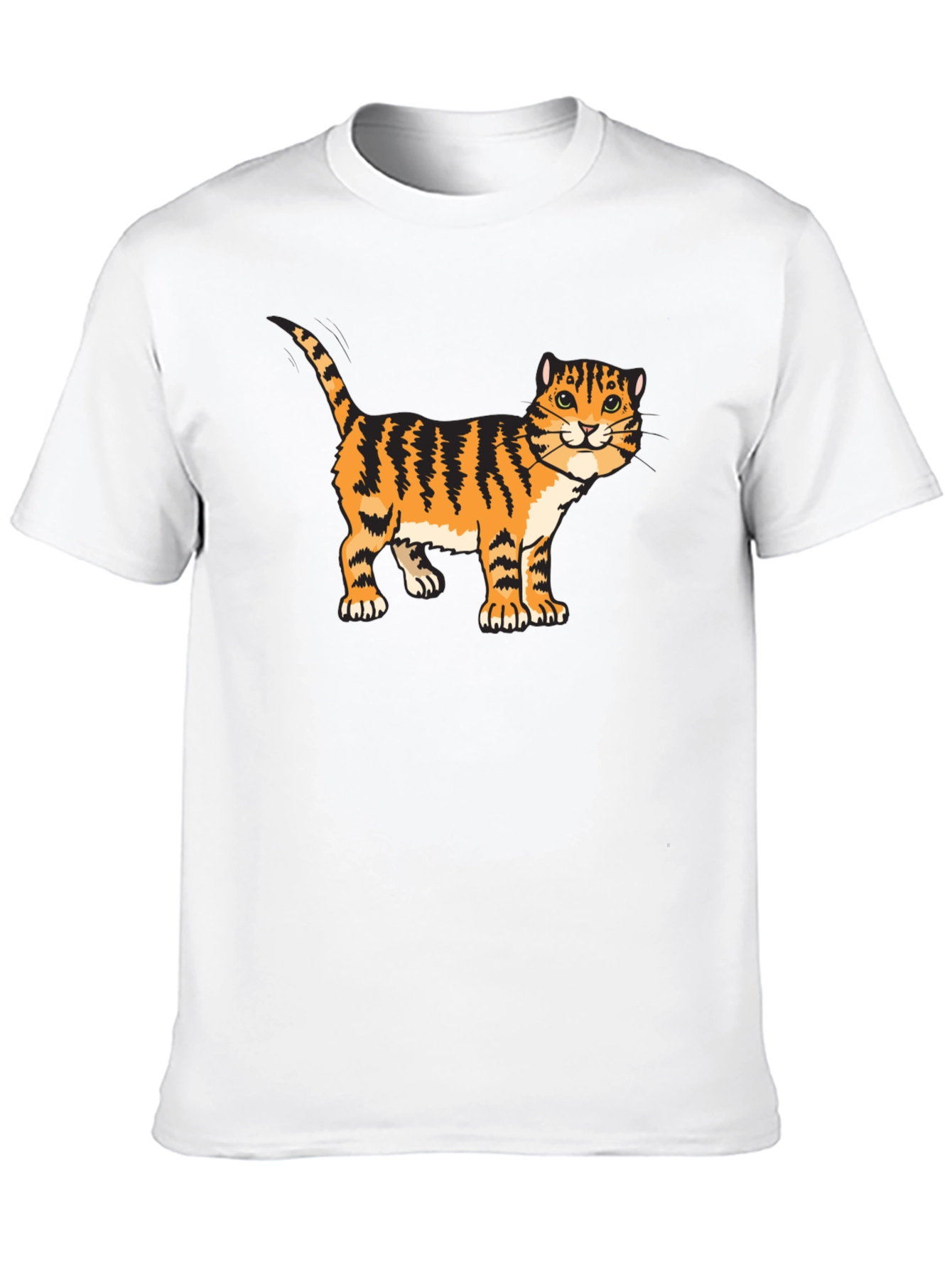 Tiger Cat Graphic Tee - Cool Animal Lover Shirt