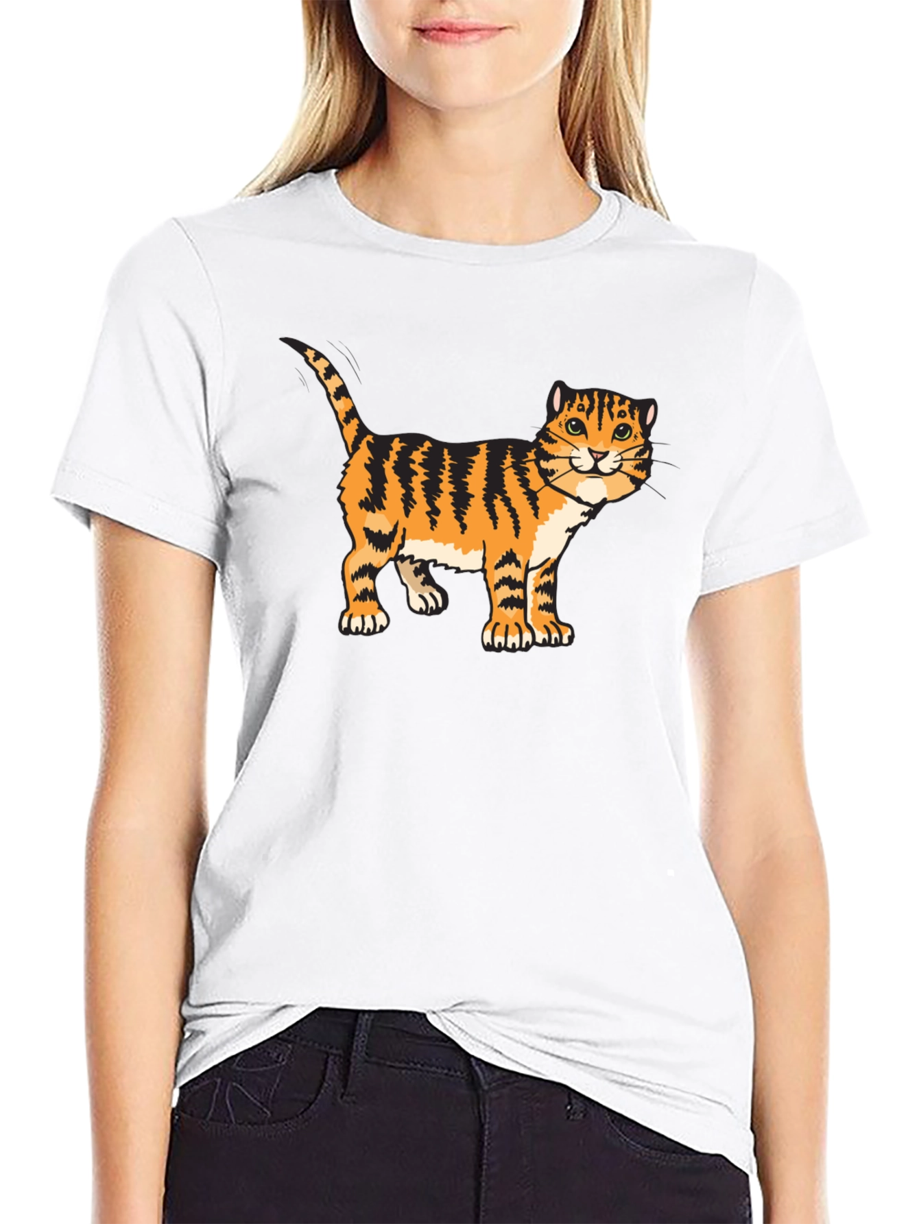 Tiger Cat Graphic Tee - Cool Animal Lover Shirt