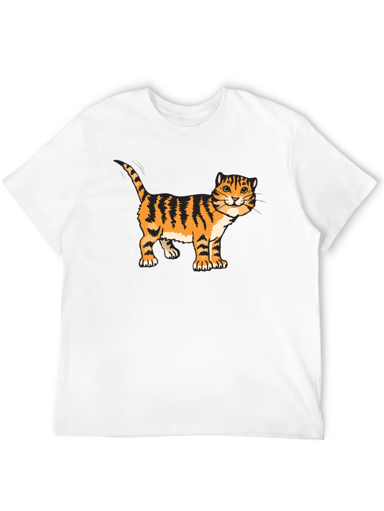 Tiger Cat Graphic Tee - Cool Animal Lover Shirt