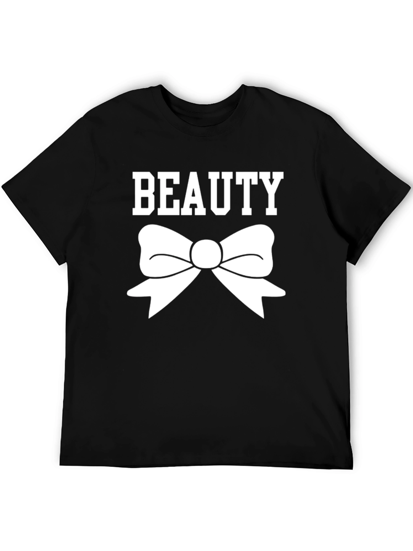 Beauty Bow Graphic T-Shirt - Black Cotton Tee