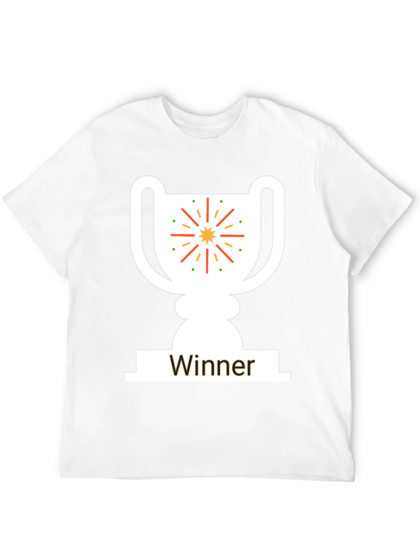 Winner Trophy Graphic T-Shirt - Black