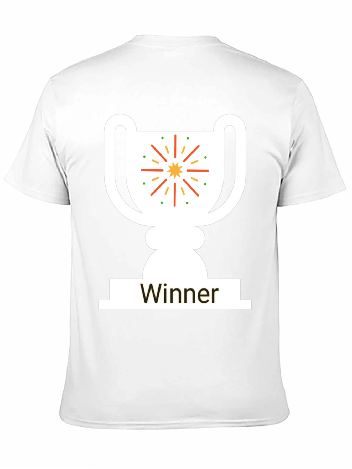 Winner Trophy Graphic T-Shirt - Black