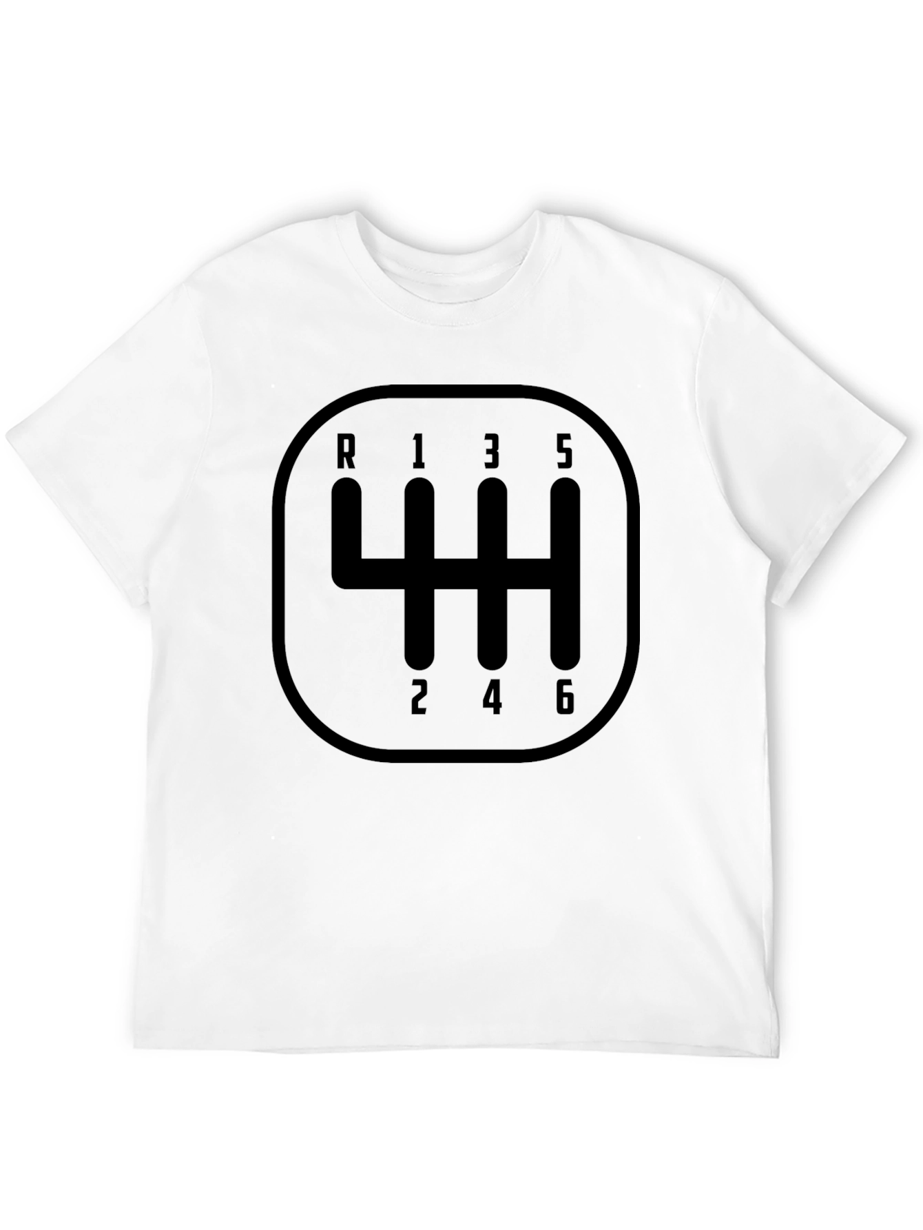 6-Speed Manual Gear Shift Pattern T-Shirt