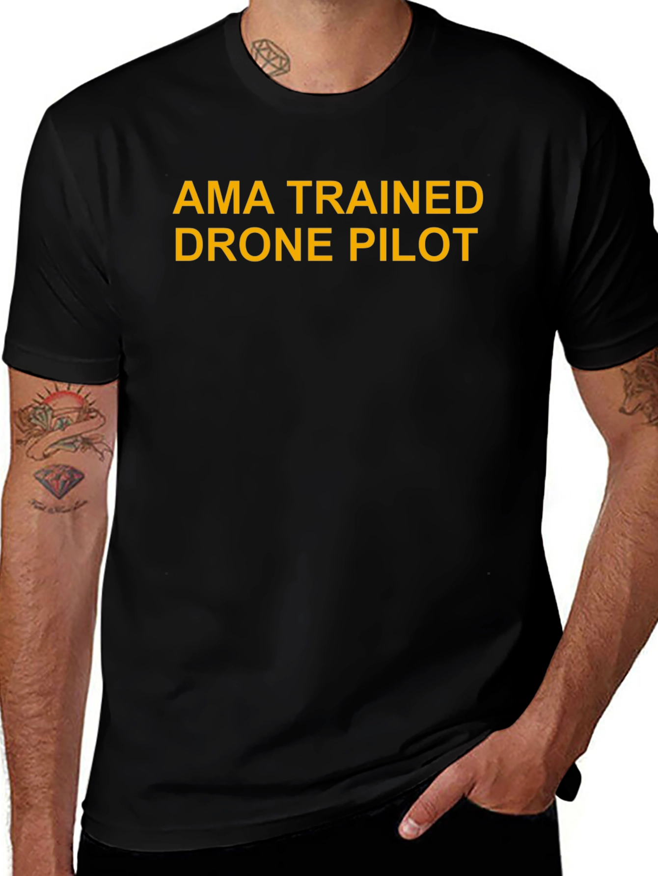 AMA Trained Drone Pilot Graphic T-Shirt