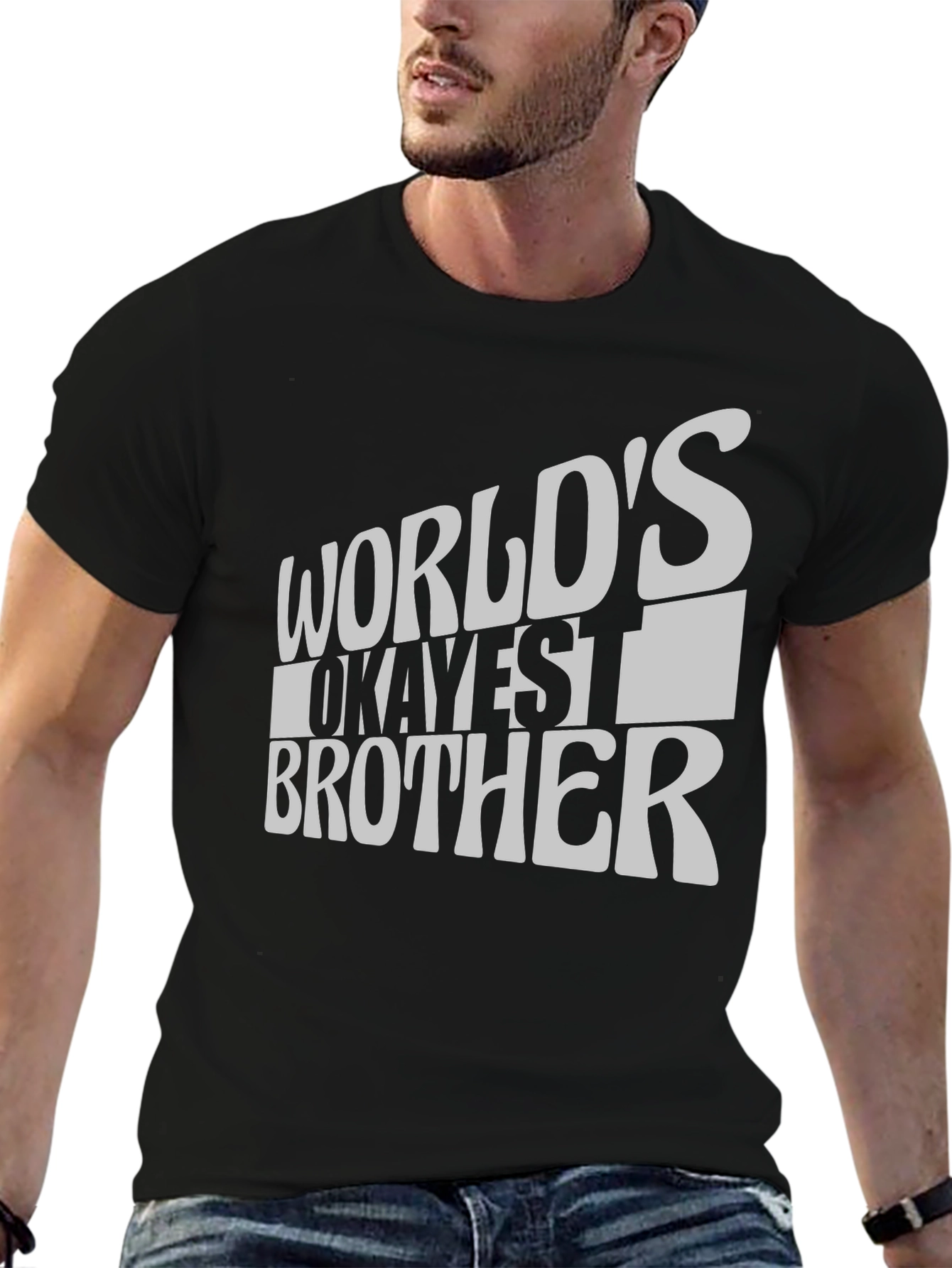 Worlds Okayest Brother T-Shirt - Funny Novelty Tee