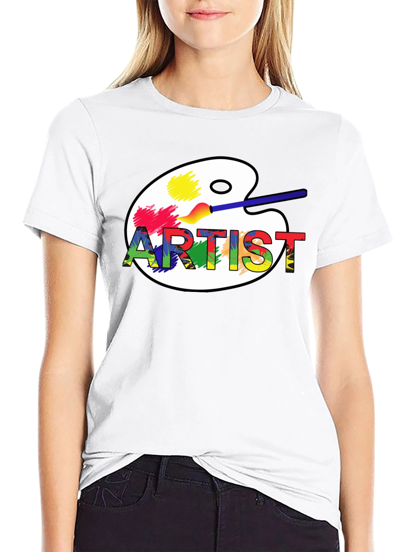 Artist Palette Graphic Tee - Creative Design Shirt