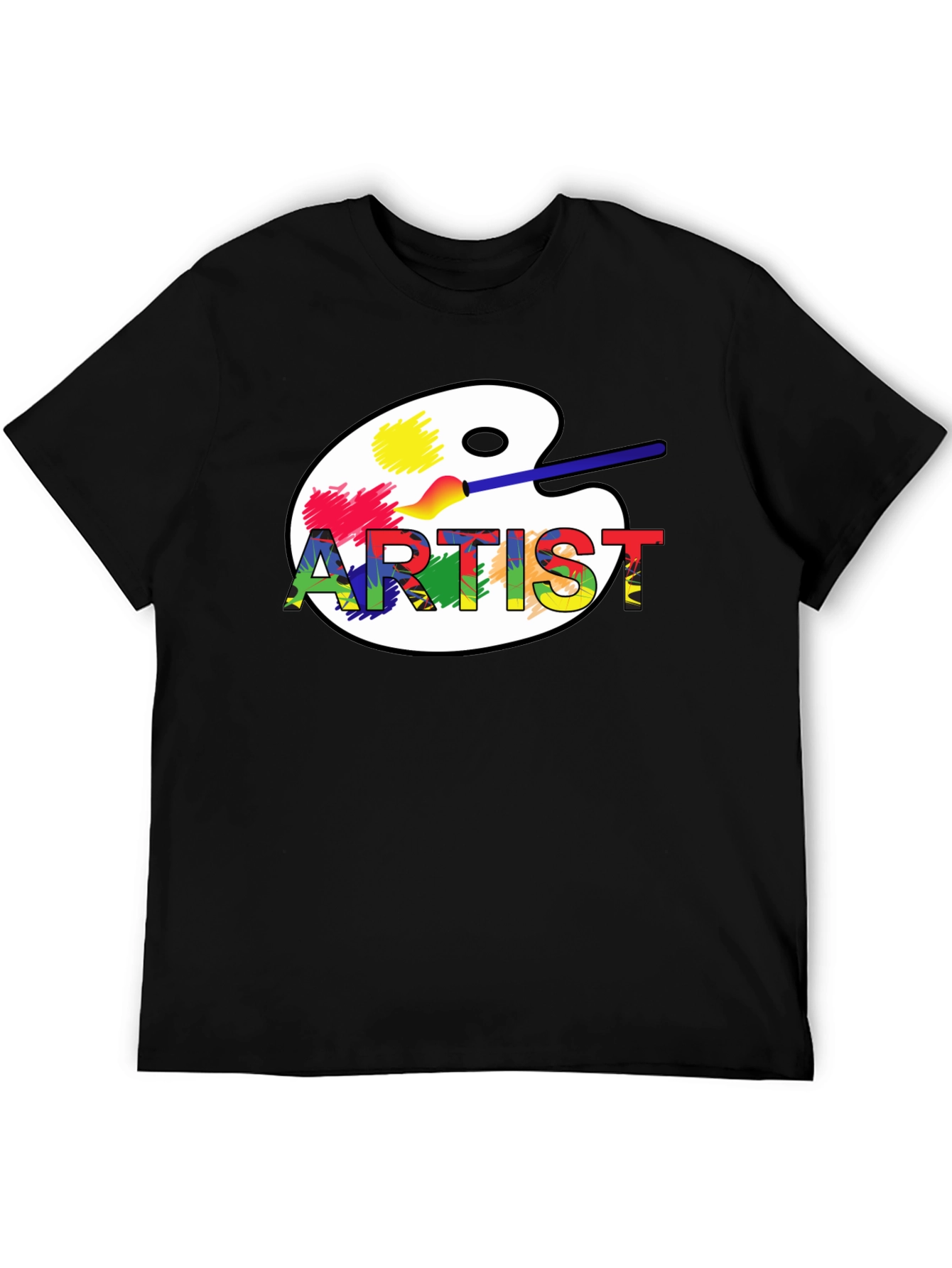 Artist Palette Graphic Tee - Creative Design Shirt
