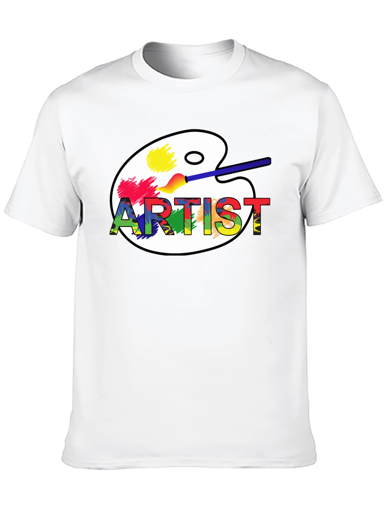 Artist Palette Graphic Tee - Creative Design Shirt