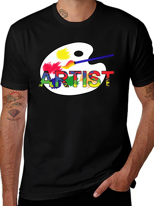Artist Palette Graphic Tee - Creative Design Shirt
