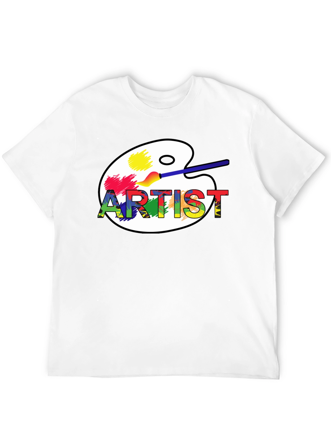 Artist Palette Graphic Tee - Creative Design Shirt