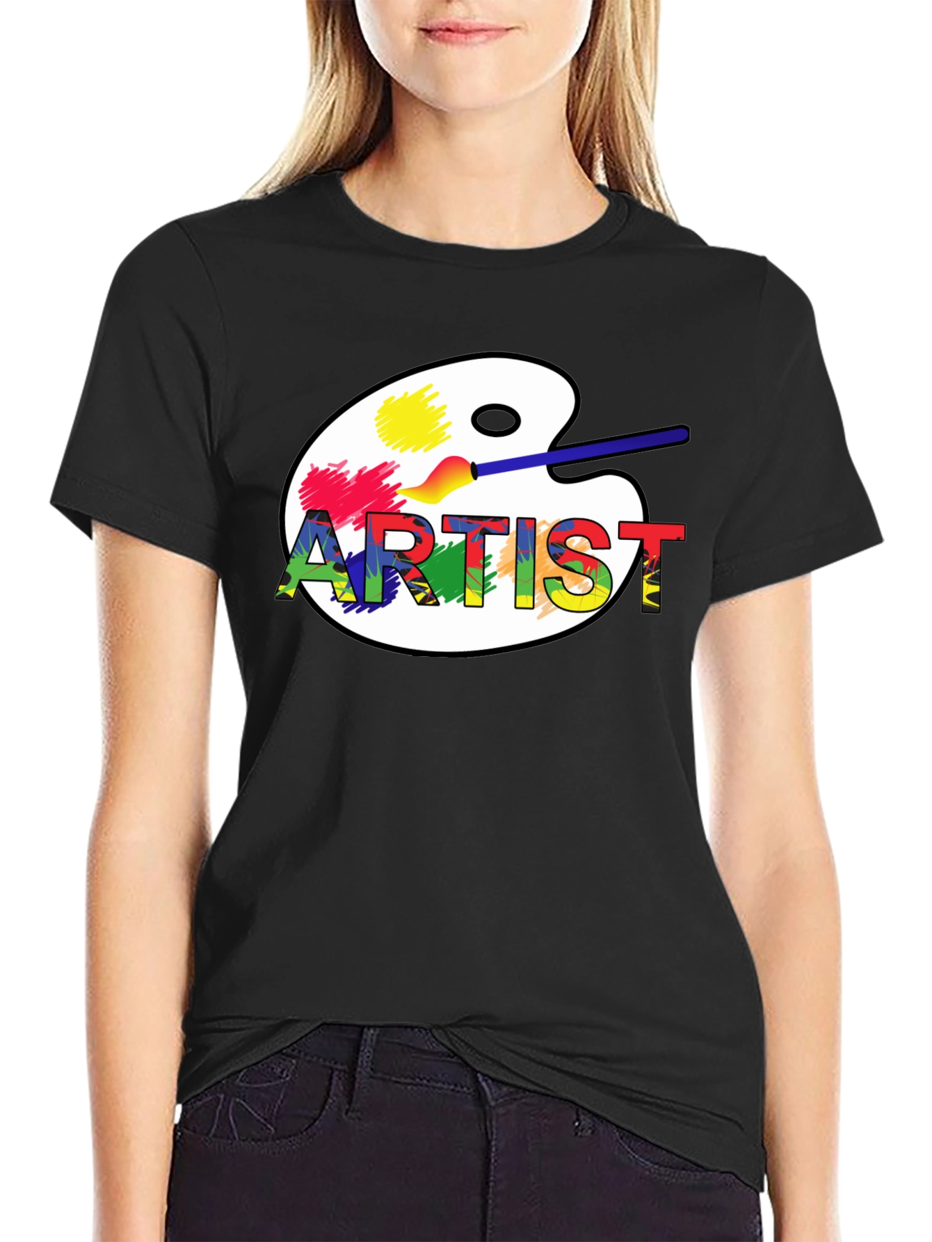 Artist Palette Graphic Tee - Creative Design Shirt