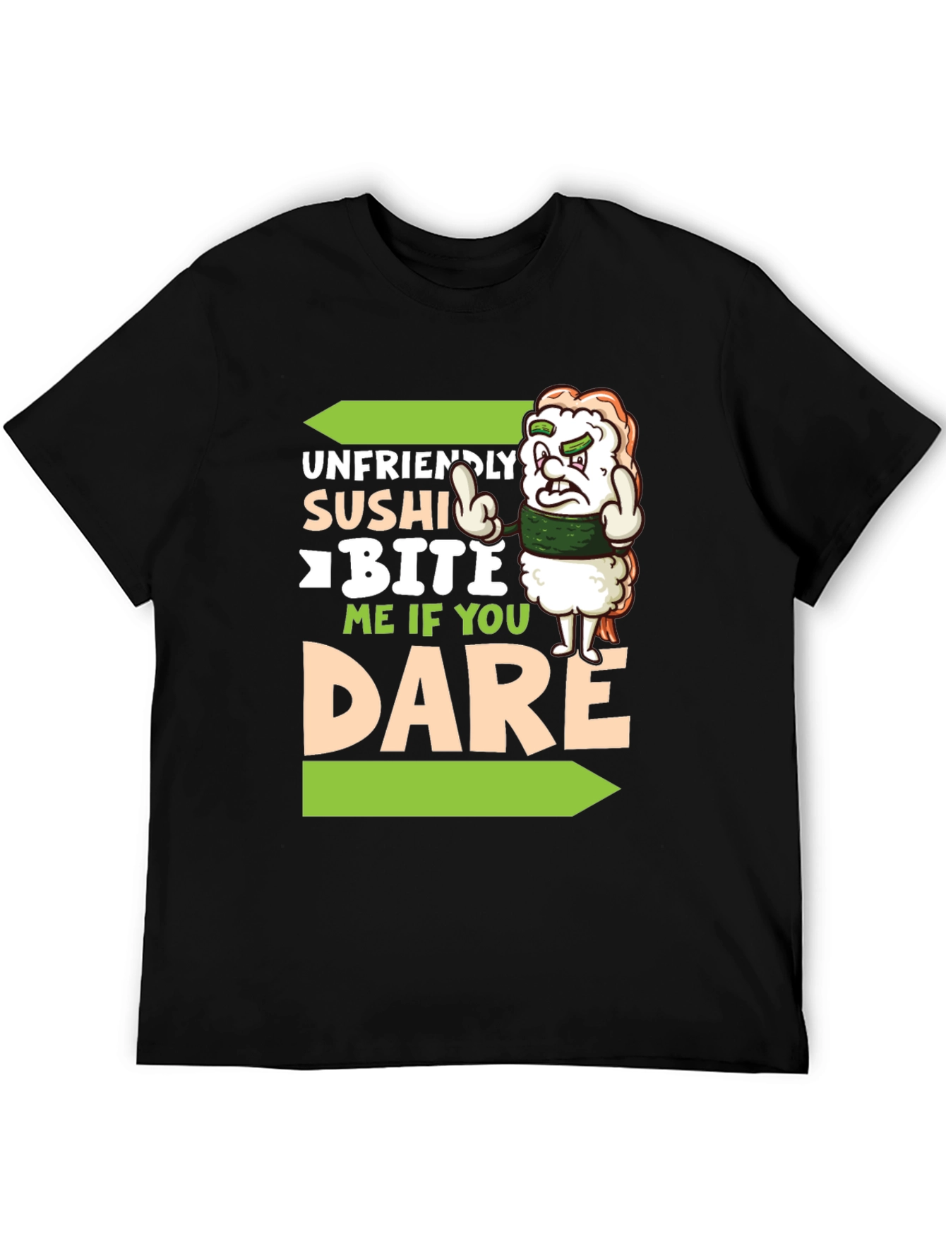 Unfriendly Sushi T-Shirt - Bite Me If You Dare!