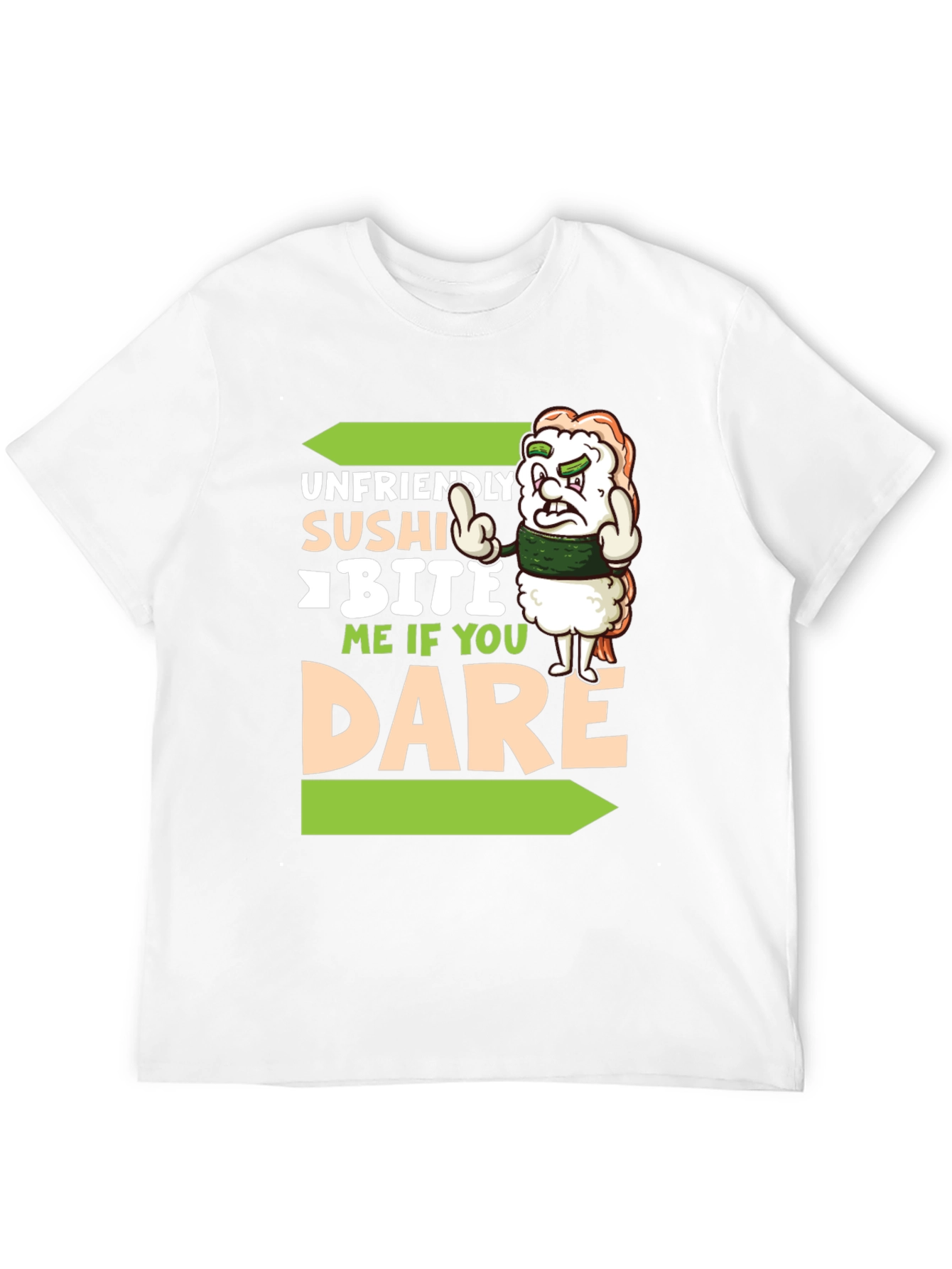 Unfriendly Sushi T-Shirt - Bite Me If You Dare!