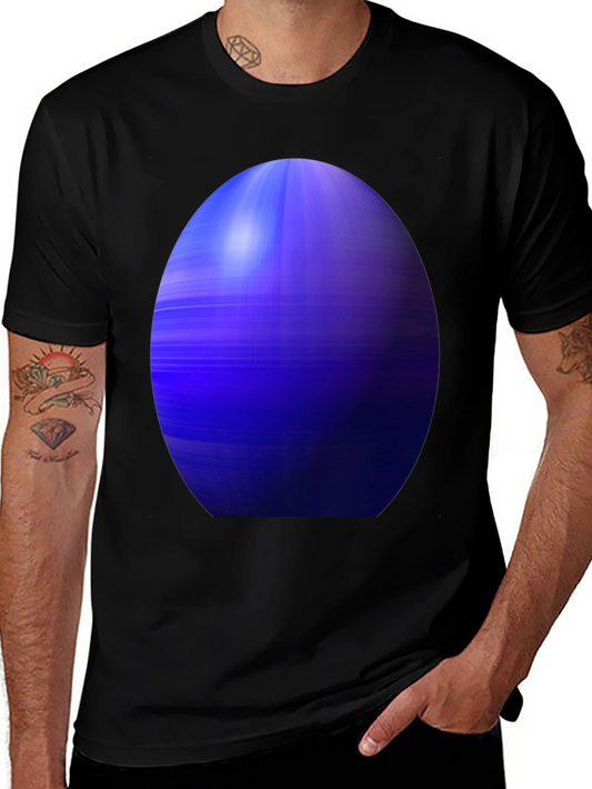 Abstract Blue Orb Graphic Tee