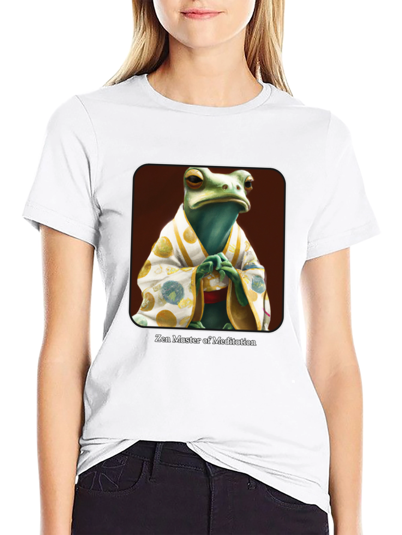 Zen Frog Meditation Master T-Shirt