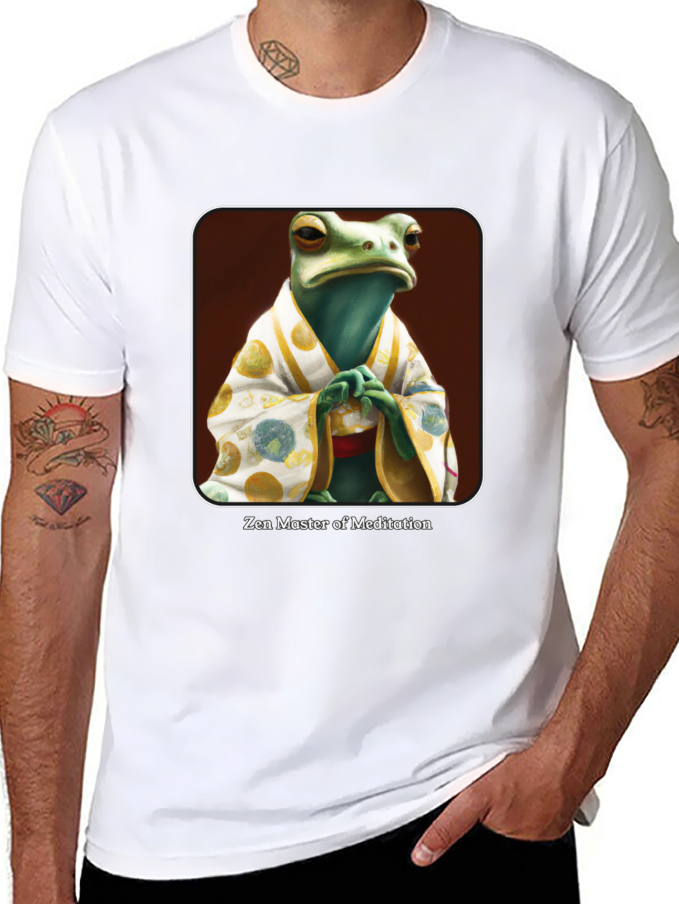 Zen Frog Meditation Master T-Shirt
