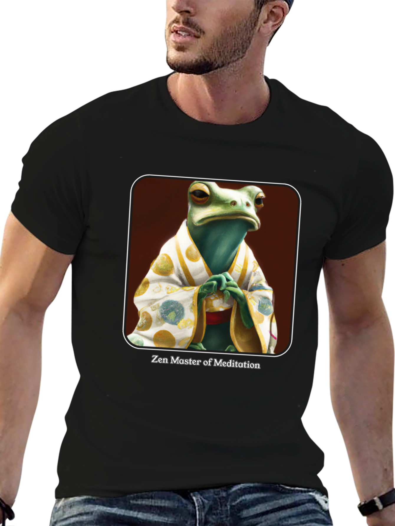 Zen Frog Meditation Master T-Shirt