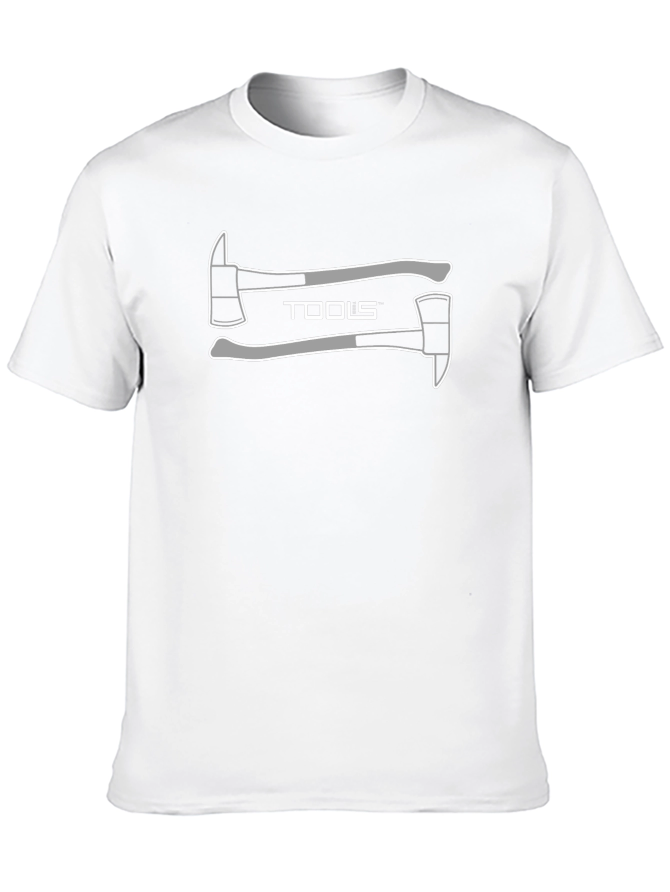 Tools Axe Graphic Tee - Black Cotton T-Shirt