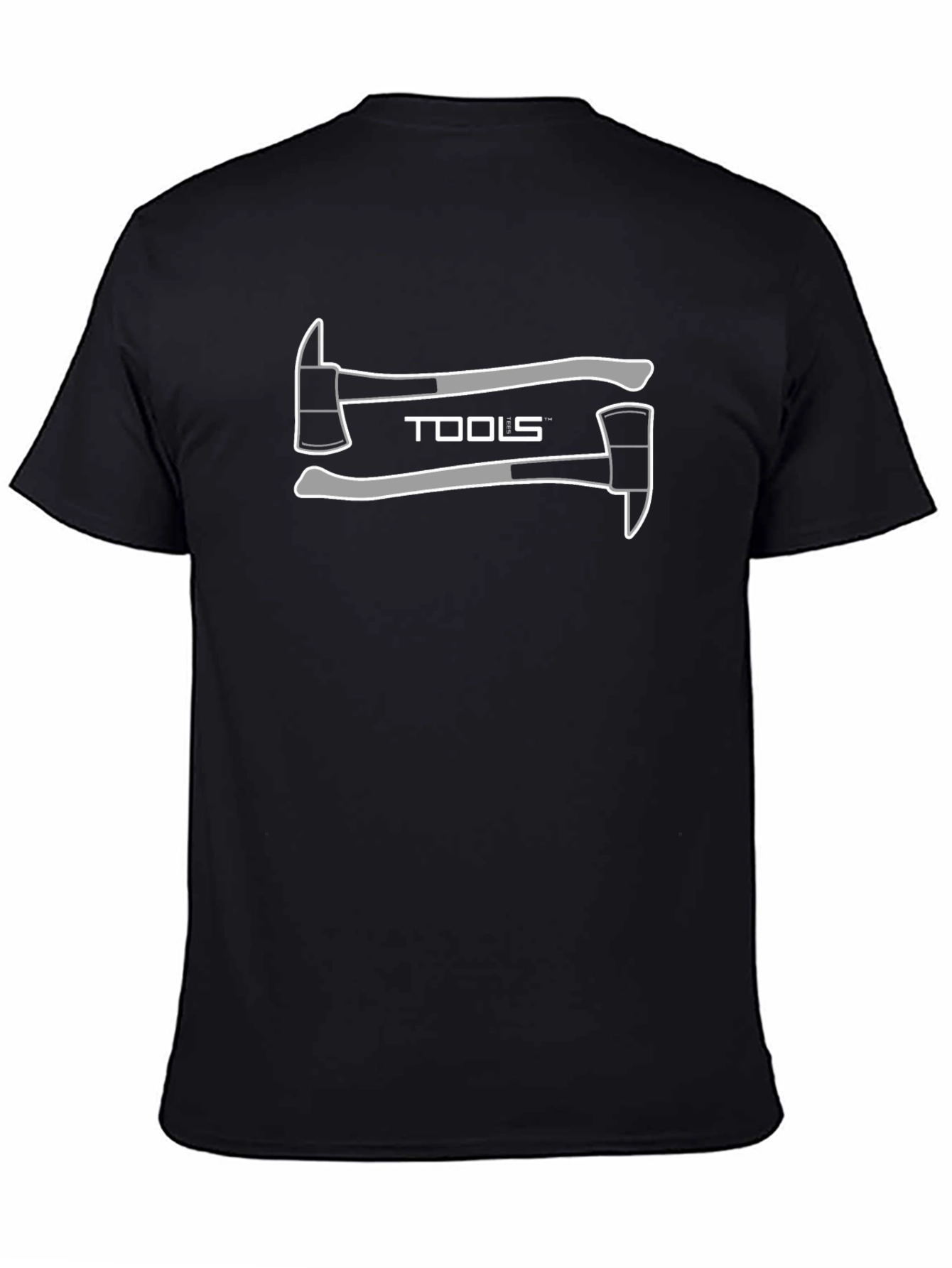 Tools Axe Graphic Tee - Black Cotton T-Shirt