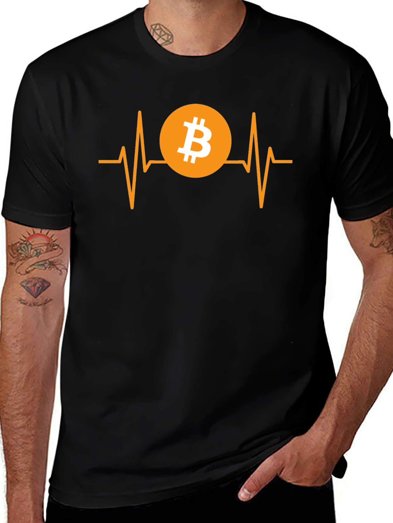 Bitcoin Heartbeat T-Shirt - Crypto Lover Tee