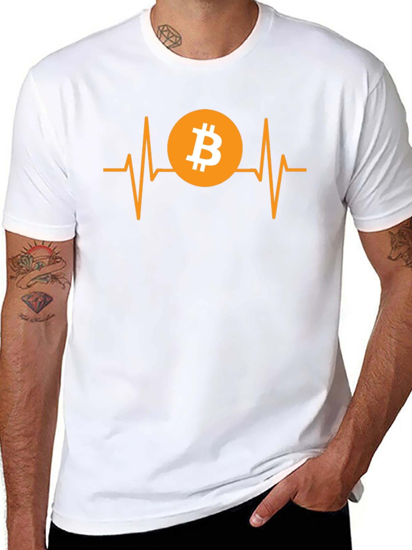 Bitcoin Heartbeat T-Shirt - Crypto Lover Tee