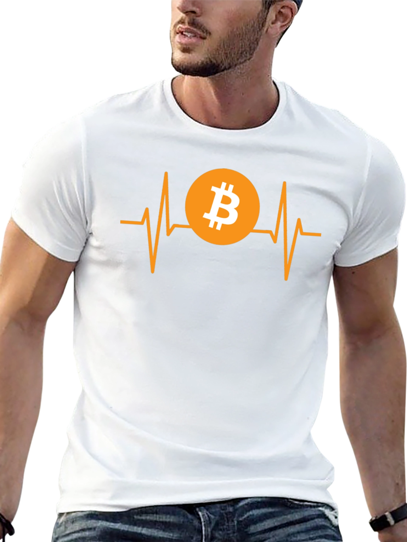 Bitcoin Heartbeat T-Shirt - Crypto Lover Tee