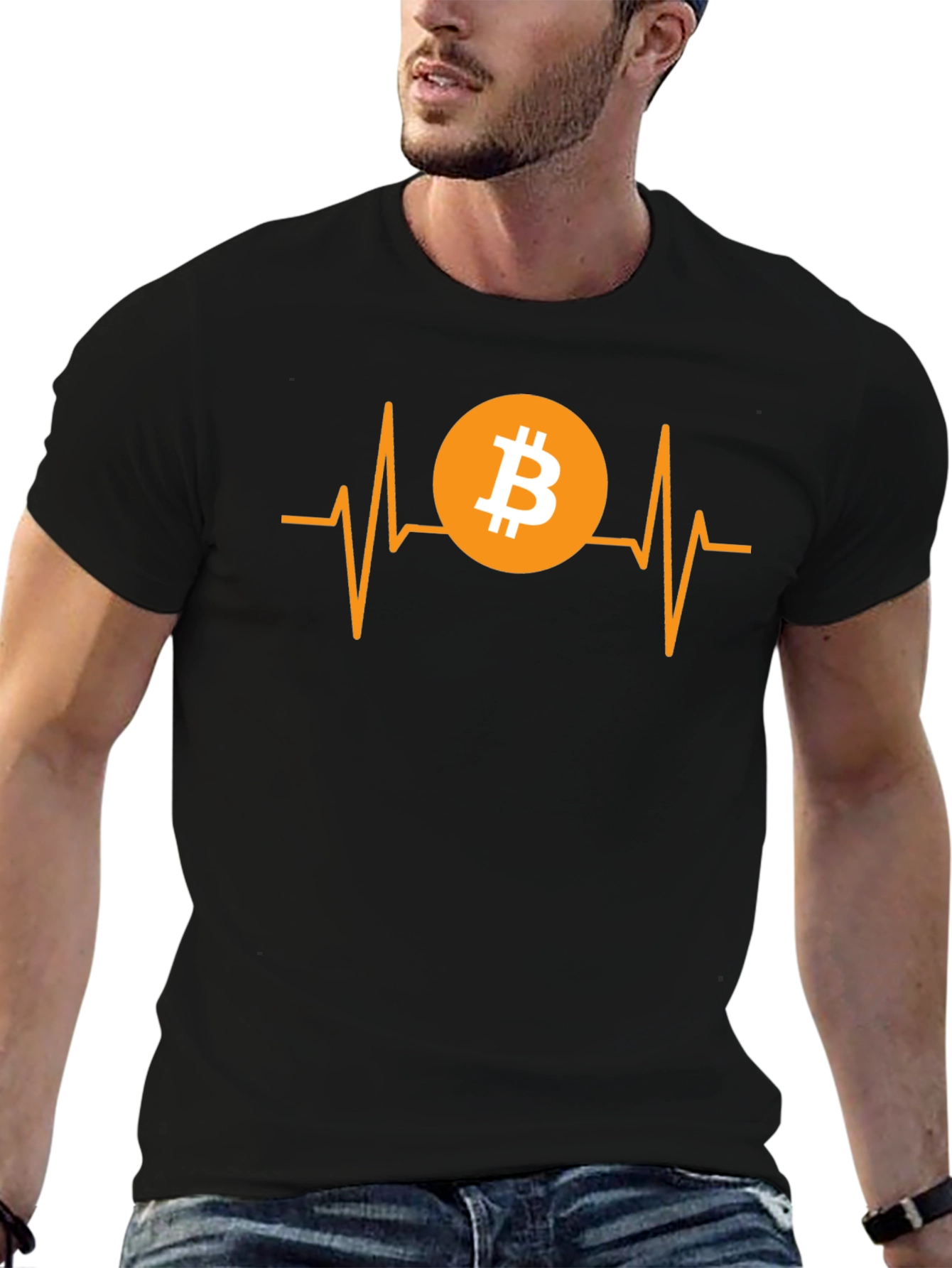 Bitcoin Heartbeat T-Shirt - Crypto Lover Tee