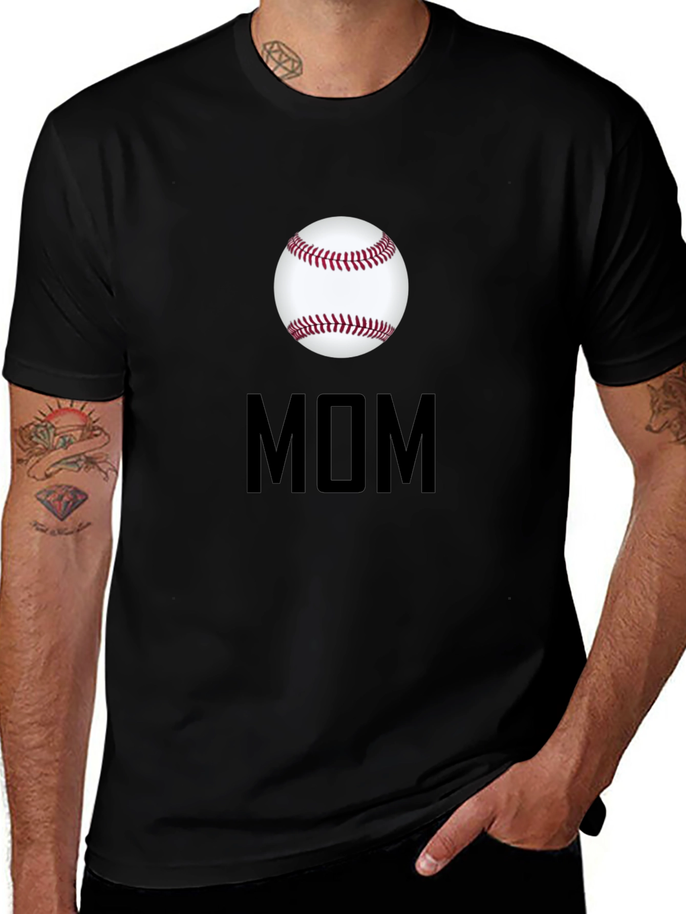 Baseball Mom Graphic T-Shirt - Sporty Casual Tee