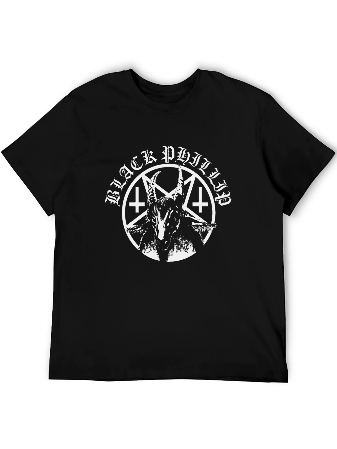 Black Phillip Goat Graphic T-Shirt - Black