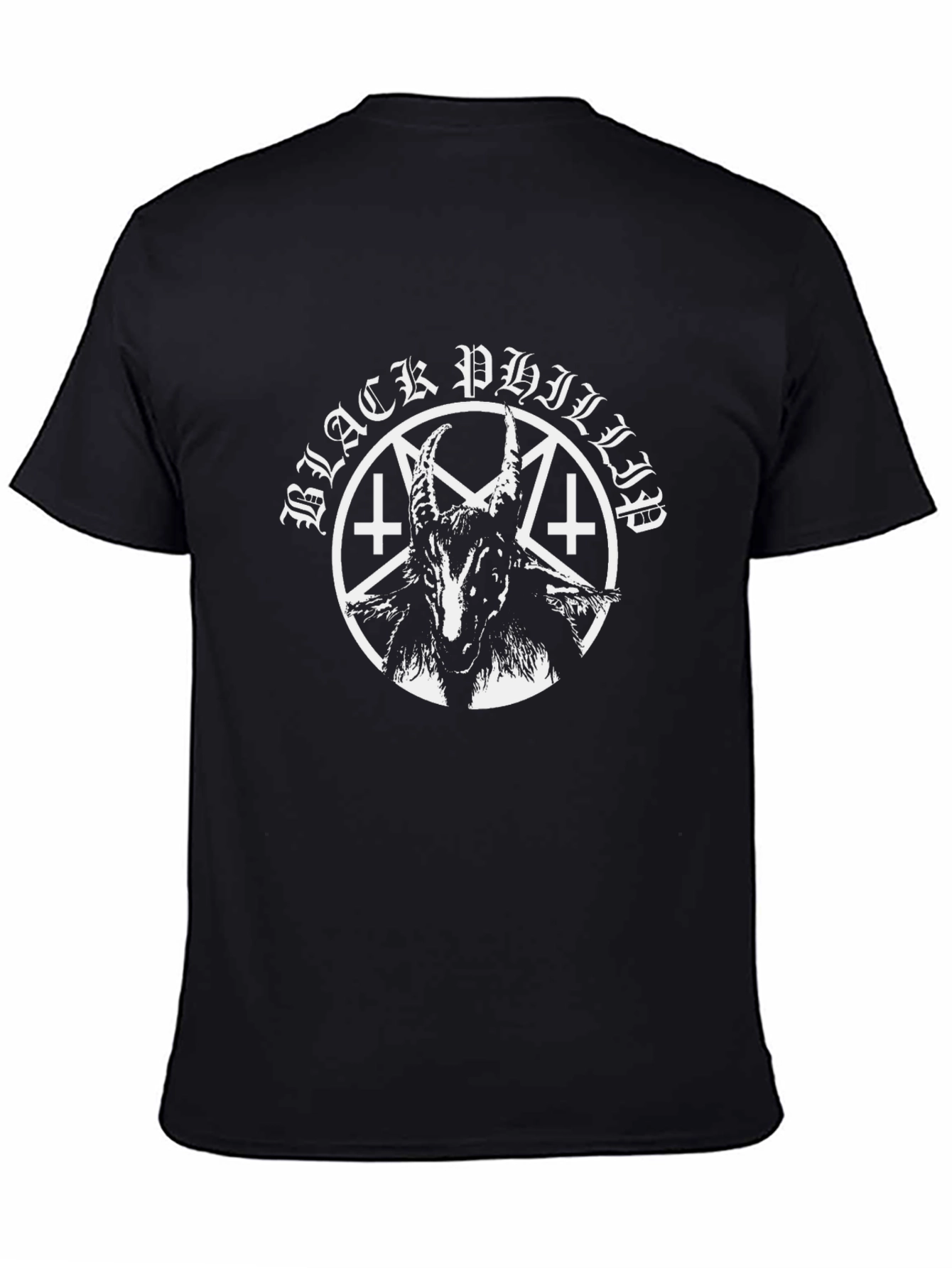 Black Phillip Goat Graphic T-Shirt - Black