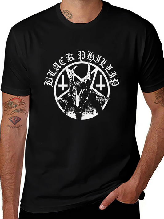 Black Phillip Goat Graphic T-Shirt - Black