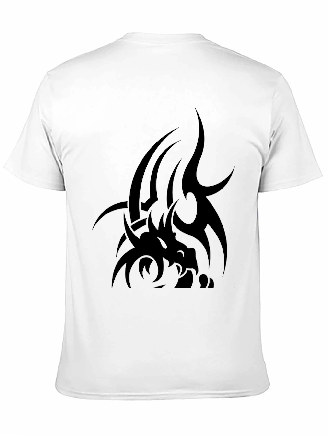 Black Tribal Dragon Graphic Tee