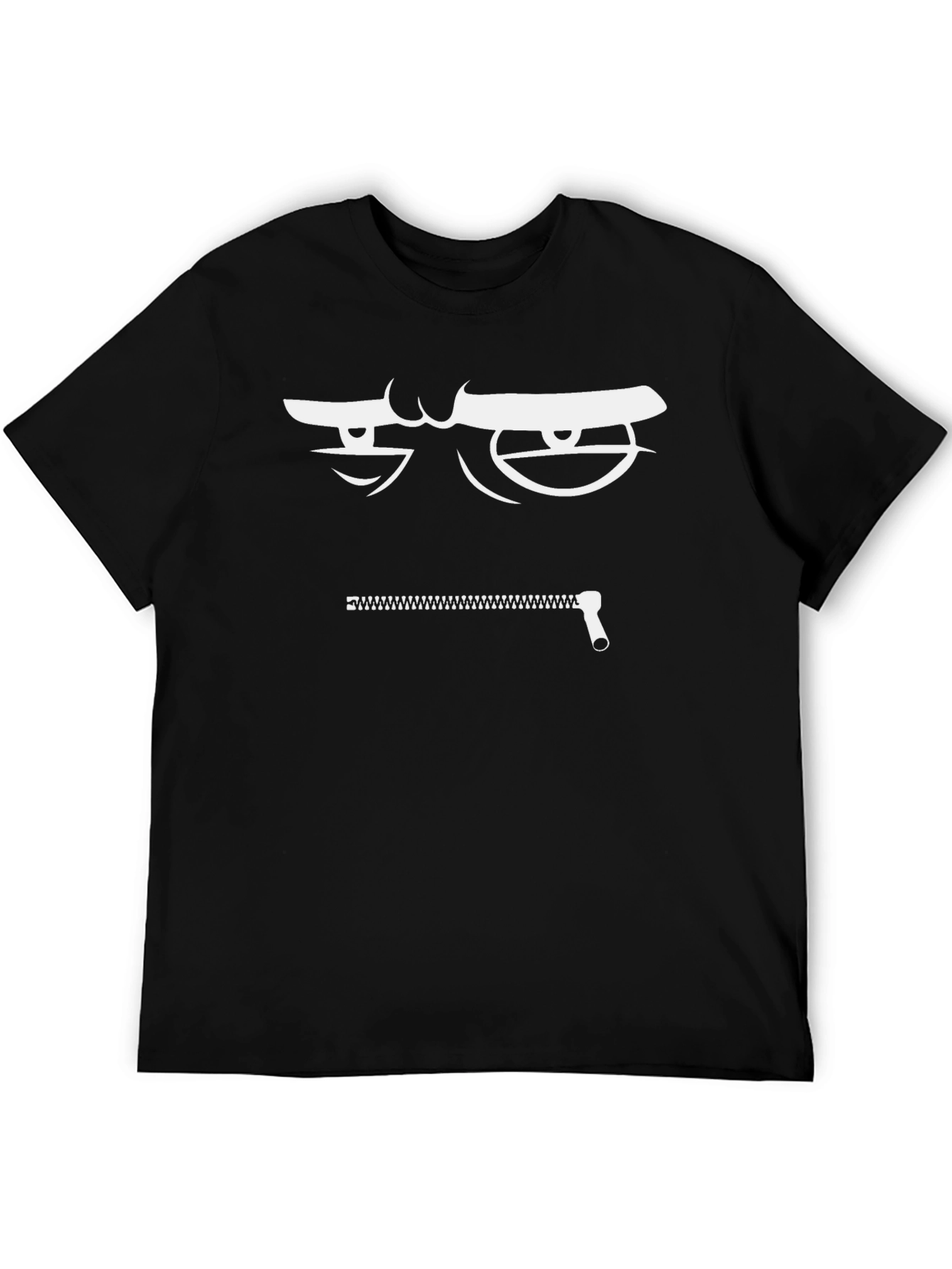 Zipper Mouth Graphic T-Shirt