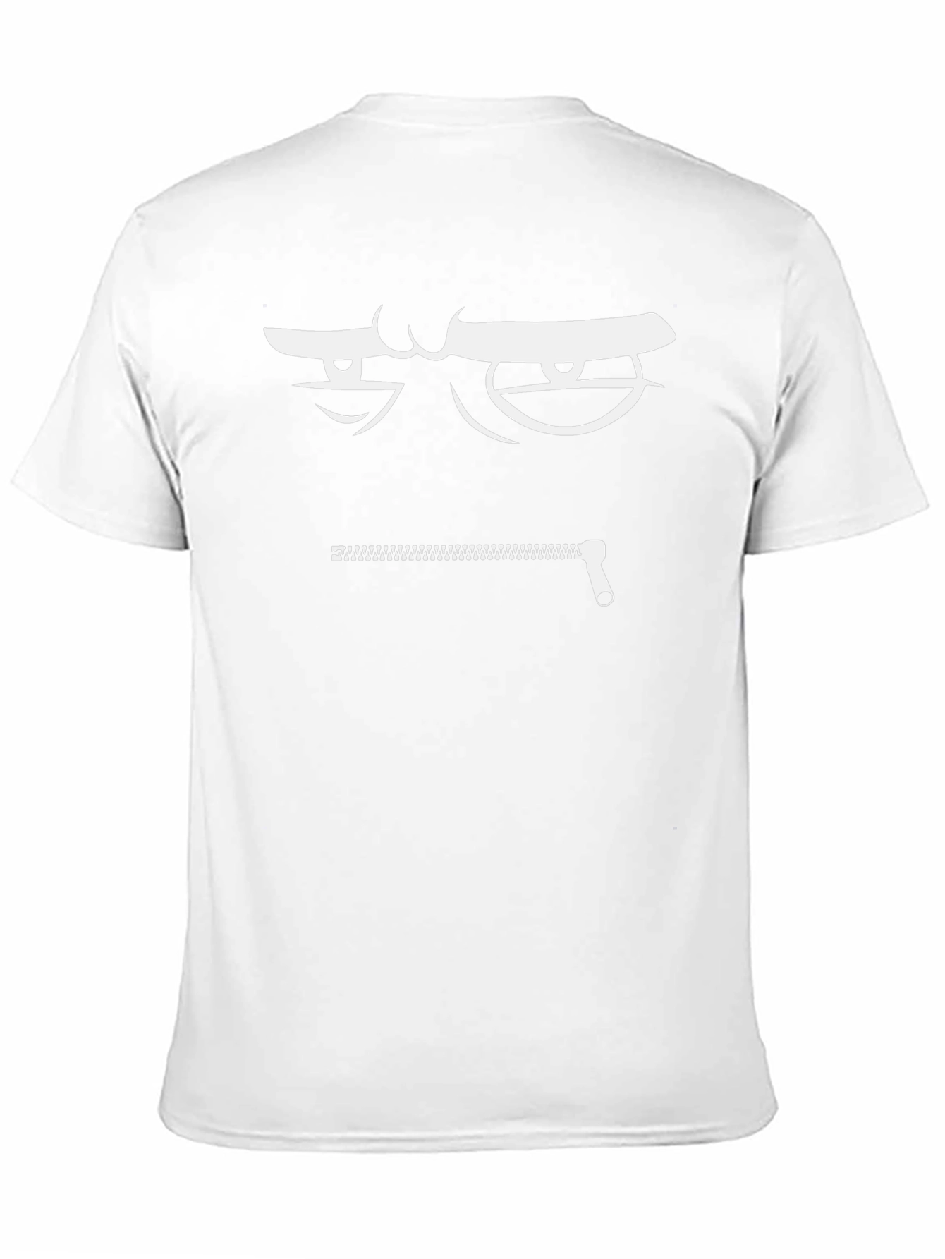 Zipper Mouth Graphic T-Shirt