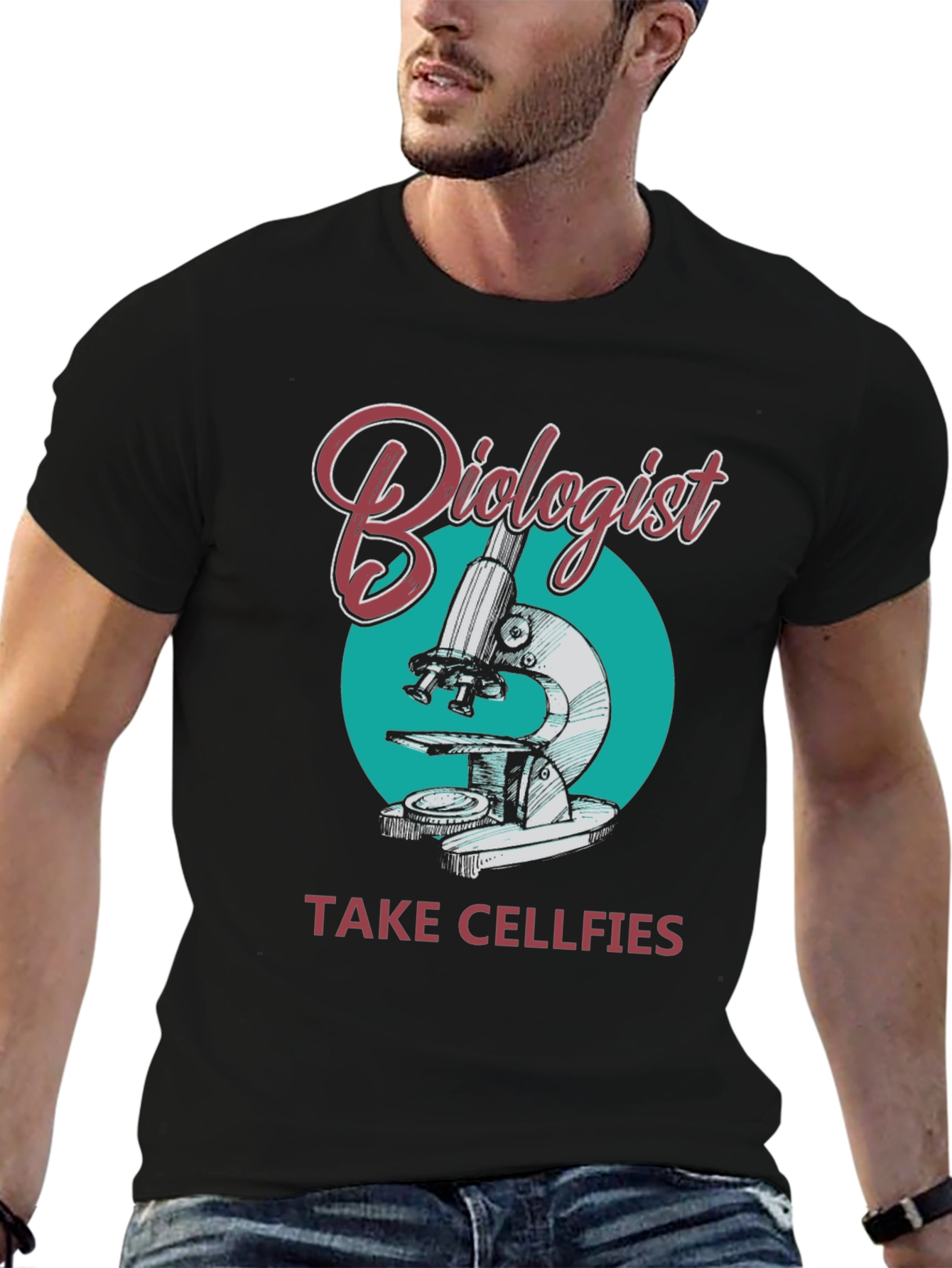 Biologist Take Cellfies Graphic T-Shirt